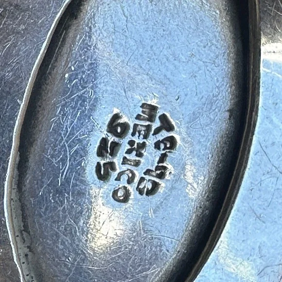 Taxco Cuff Bracelet Sz 6 Adjust Carved Black Onyx‎ Mask Aztec 925 Sterling 44.5g - Picture 7 of 13